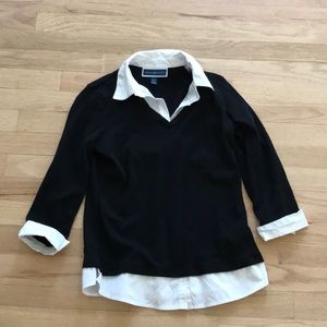 Women’s black cotton top